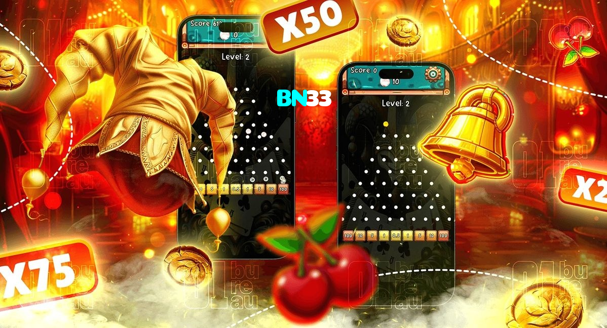 BN33 casino presented on mobile device in Pakistan with slots and live games